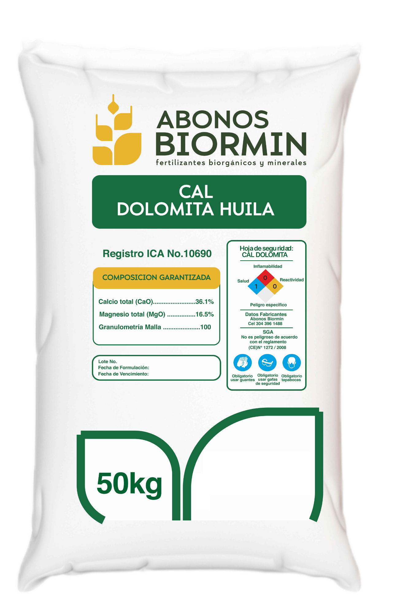 Cal Dolomita Huila - 50Kg