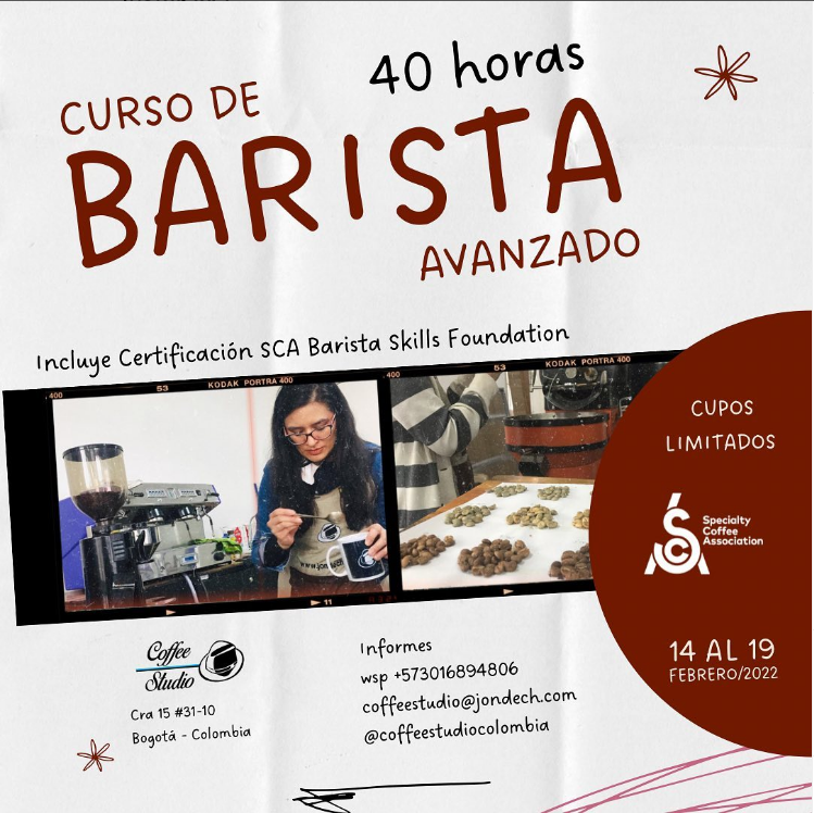 Curso Barista Avanzado - Barista Skills Foundation