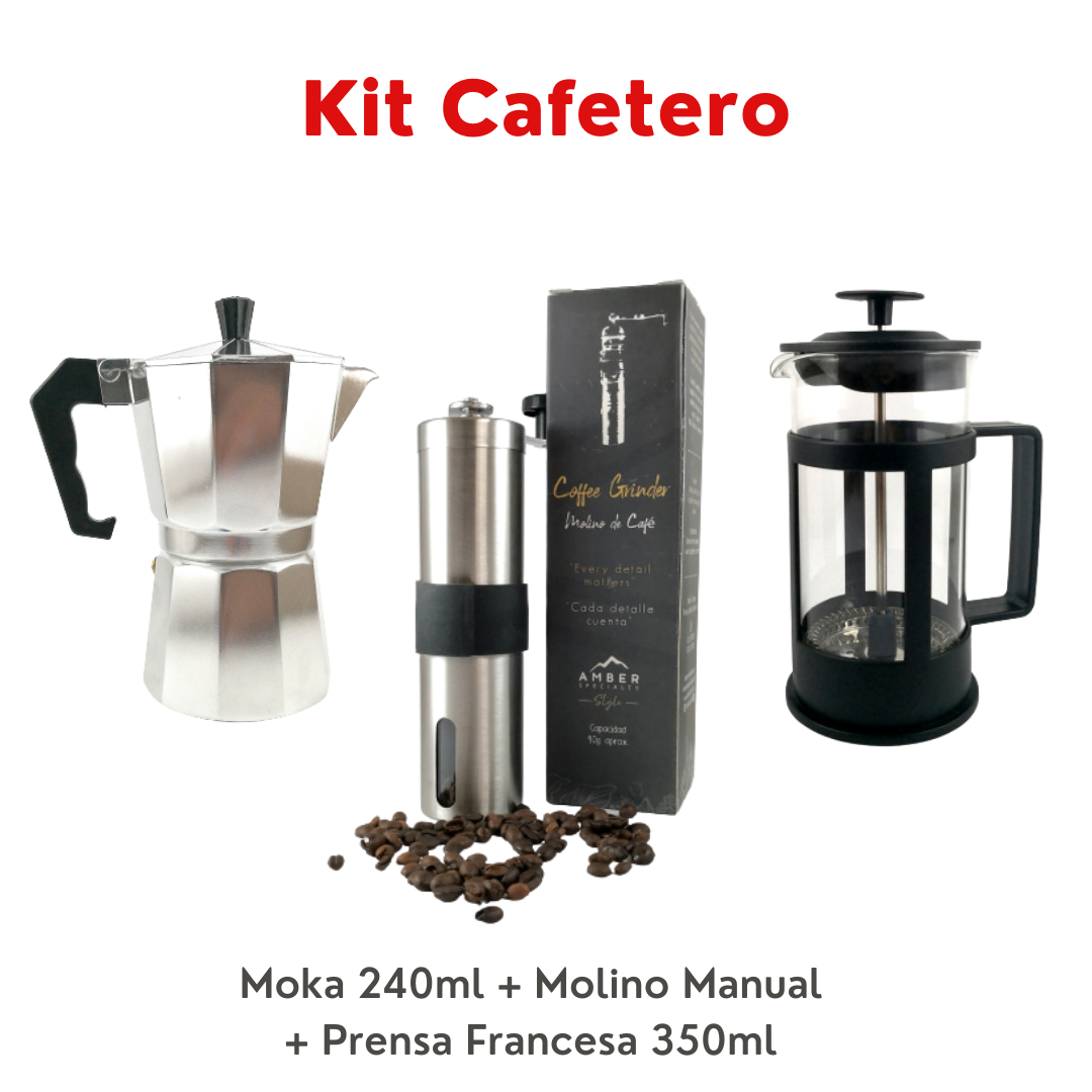 Molino Cafe Manual Doble Recipiente