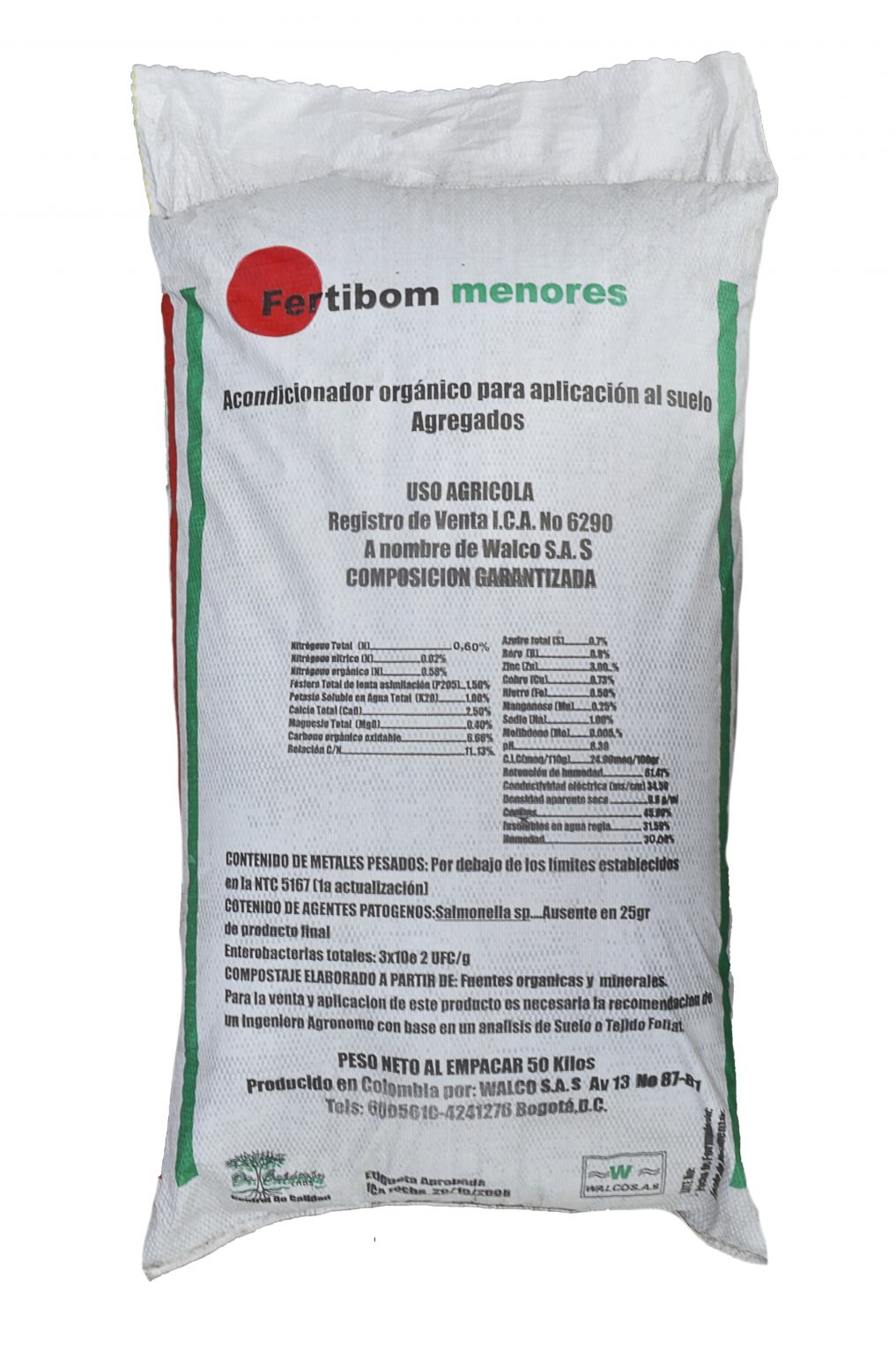 Bio-fertilizante Orgánico Fertibon Menores - Saco 50Kg