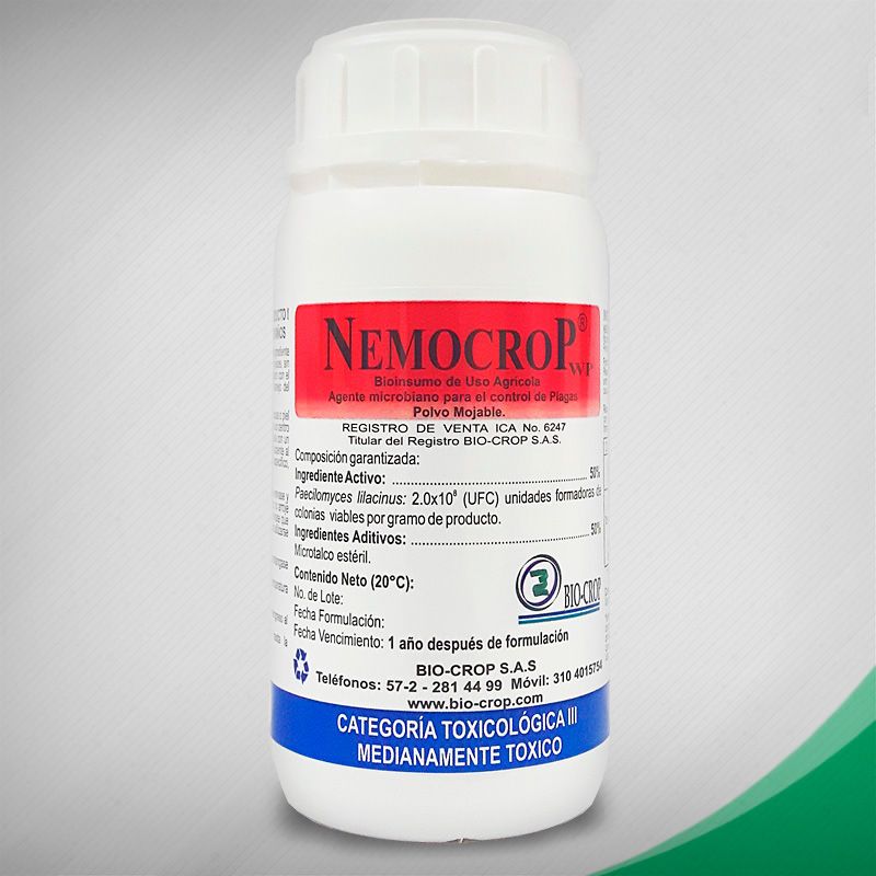 Nematicida Orgánico/Biológico - Nemocrop WP
