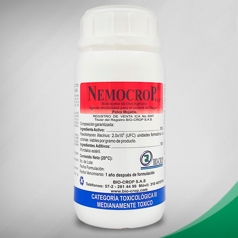 Nematicida Orgánico/Biológico - Nemocrop WP