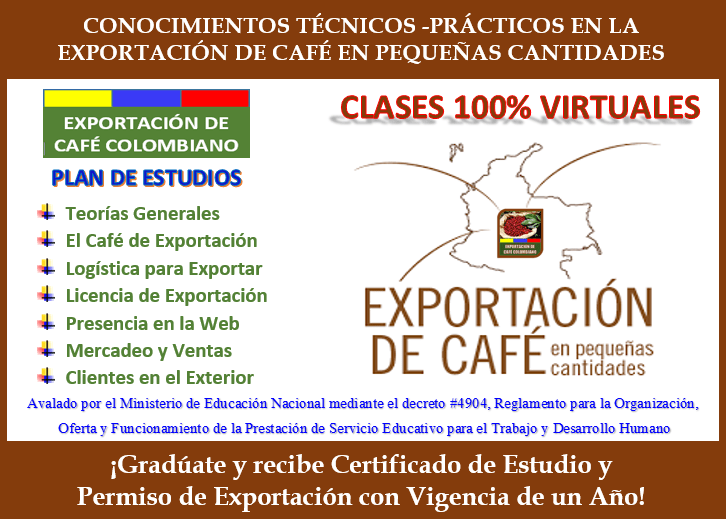 Curso Exportación de Café en Pequeñas Cantidades