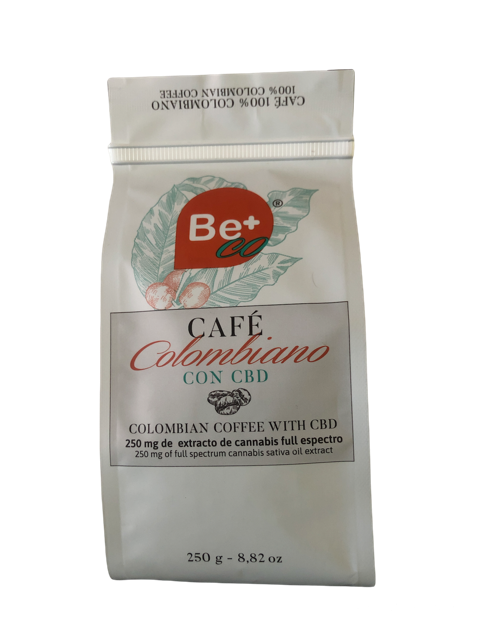 Cafe Tostado 100% Colombiano Tipo Arabigo con Infusión de Hemp - 250 gr