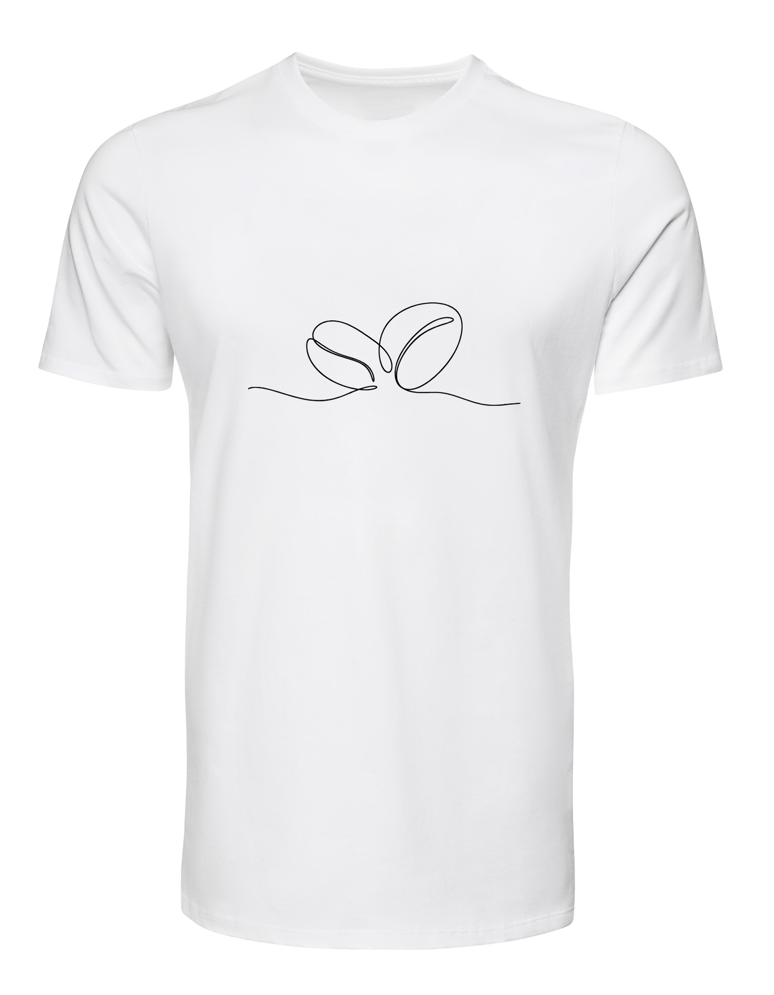 Camiseta Premium 100% Algodón - Diseño Granos de Café