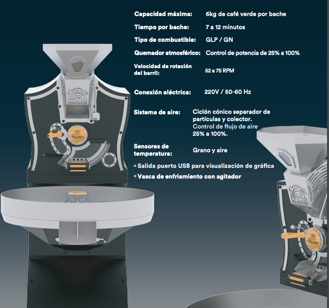 Máquina Tostadora de Café de 6Kg - T6